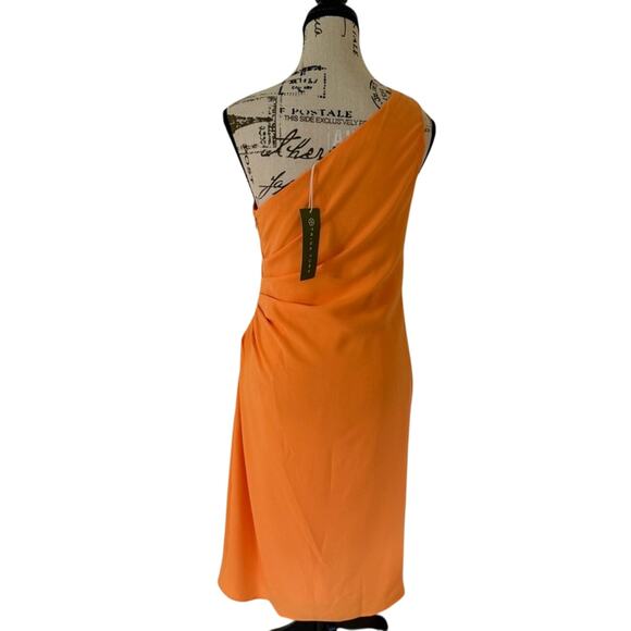NWT Trina Turk Poem Asymmetric Knee Length Dress - Size 8 - Picture 6 of 9
